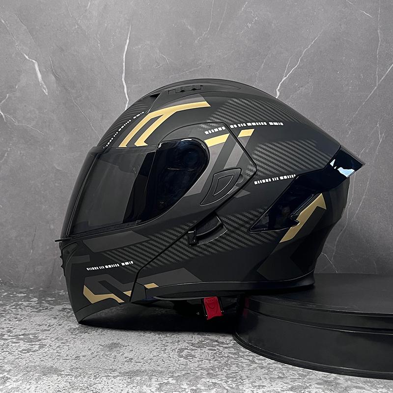 Motorcycle helmets Double Visors Modular Flip Up helmet DOT approved Full face casque moto racing Motocross helmet DOT