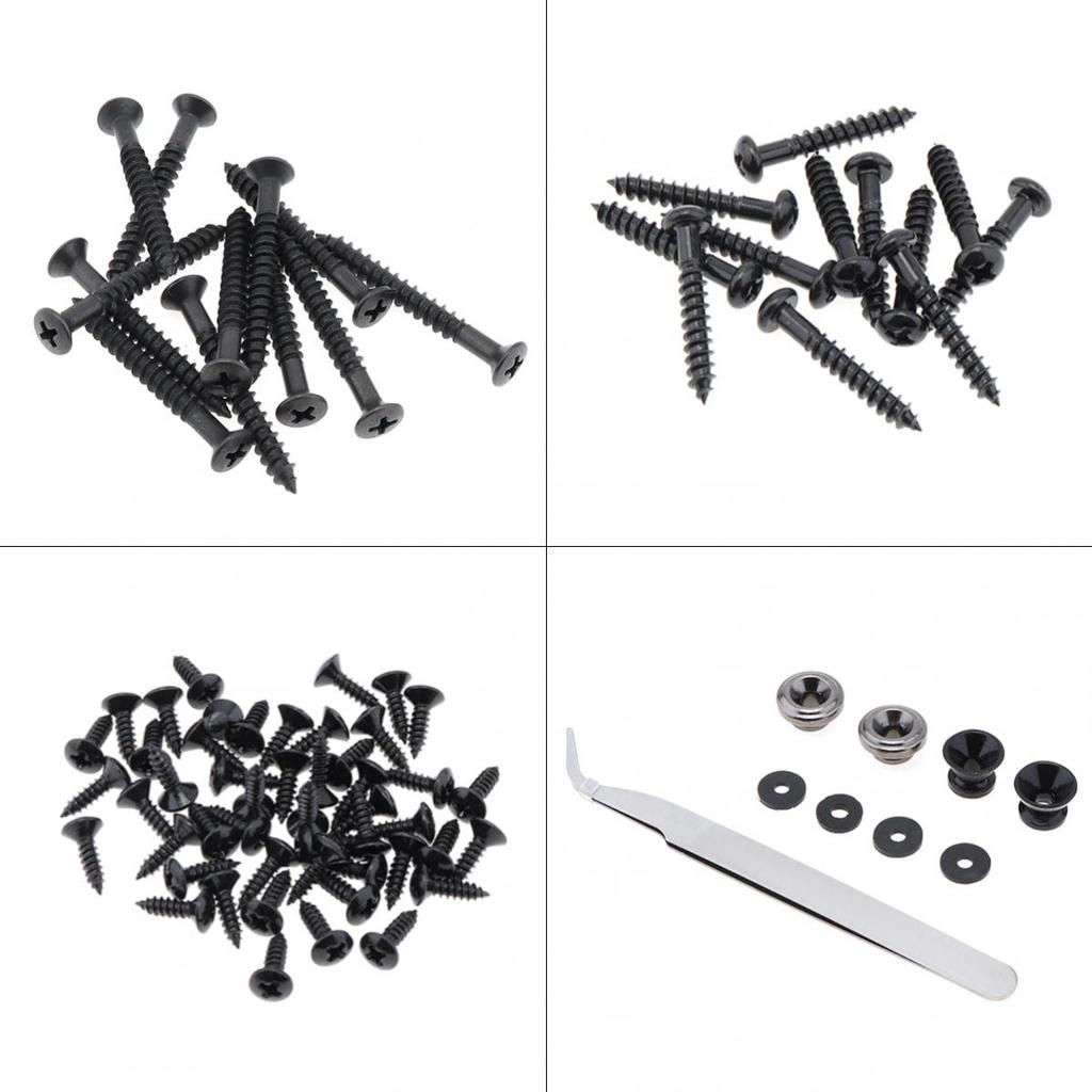 235pcs Guitar Screw Kit Bridge Neck Plate Pickup Ring Pickguard Screw Accessories Fit for ST TL Guitar Pickup Bridge
