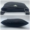 PRADA Tessuto Nylon Shoulder Bag Crossbody Pochette Sacoche Silver Hardware Triangle Logo Plate Black Men Women