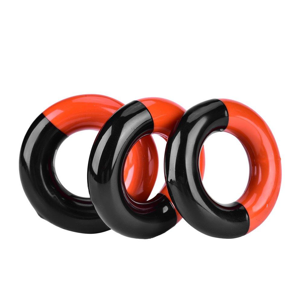 Walfront Golf Weight Rings, 3 Steel Weights, 1 Rubber Weight Ring, for Swing Practice, Stretching, and Warming Up, Driver and Club Swing Training Aid