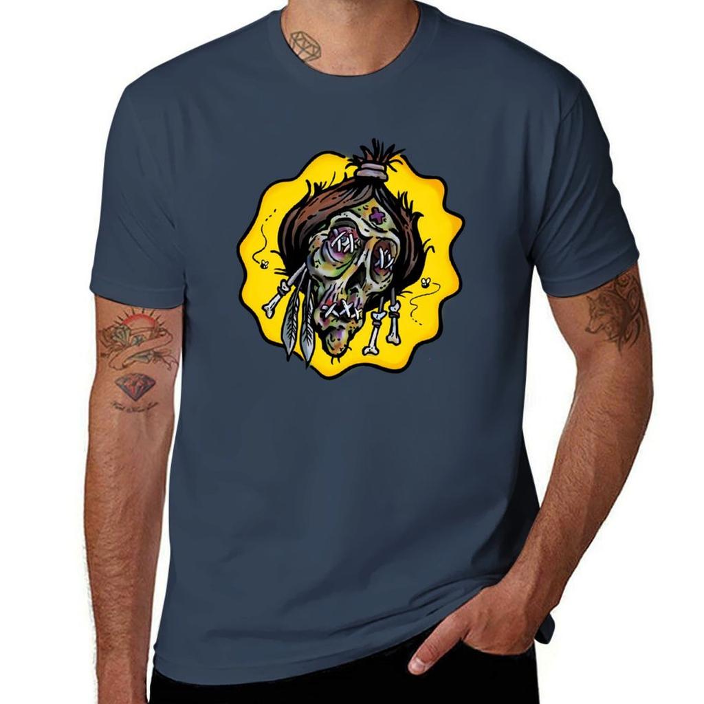 Shrunken Head Tshirt Basic All Season Solid Tshirt