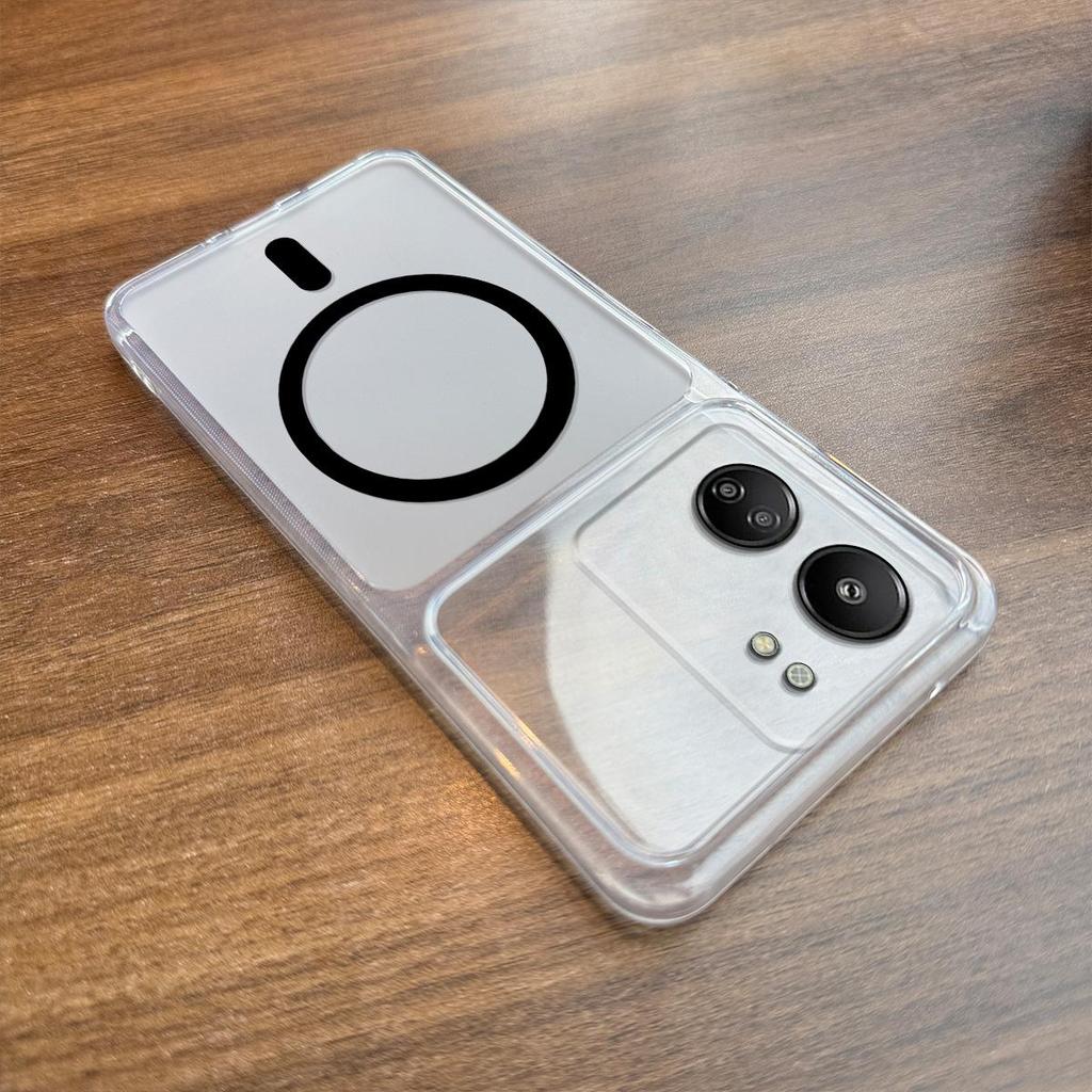 Pouzdro pro Xiaomi Redmi 13C 4G, POCO C65 Matný kryt proti otiskům prstů Velký výřez na fotoaparát Průhledný okraj Pouzdro