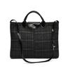 IELGY Woolen Bag Large Capacity Autumn Winter All-Match Plaid One-Shoulder Portable Commuter Tote Bag