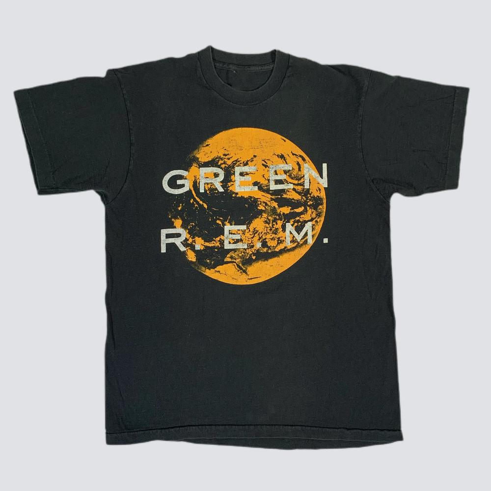 

Vintage R.E.M. - Green Short Sleeve Cotton Black All Size Shirt Unisex T-Shirt M