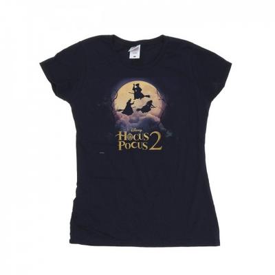 Damen/Damen Hocus Pocus Hexen fliegendes Baumwoll-T-Shirt