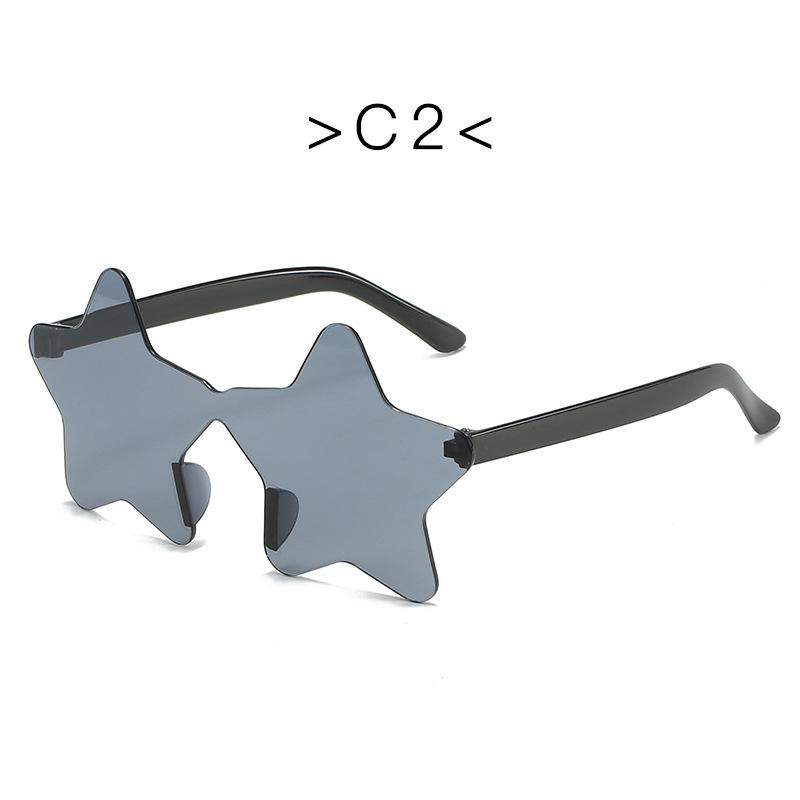 Nowe Modne Kolorowe Damskie Okulary Przeciwsłoneczne w Kształcie Gwiazd Vintage Cukierkowy Kolor Damskie Okulary Przeciwsłoneczne Zabawny Prezent na Halloween Okulary Party