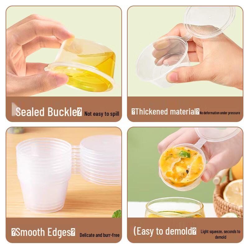 Chef Leader Disposable Passion Fruit Series Sauce & Condiment Containers