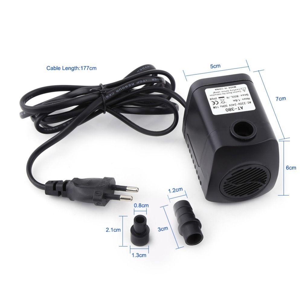 15W Power Aquarium Water Pump Plastic Fish Tank Pump Pump Accessories Submersible Pump  Fish Tank