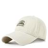 Vintage Embroidered Baseball Cap Women'S Autumn Outdoor Fishing Sunscreen Hat Trend Embroidered Soft Top Hat