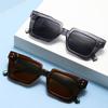 New Vintage Thick Leg Square Sunglasses Women Men Fashion Rice Nail Green Sun Glasses UV400