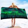Aurora Printing Series Seaside Vacation Beach Towel Swimming Bath Towel Microfiber Sports Towel