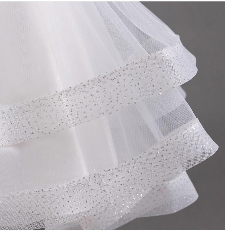 Girls' Summer Birthday Mesh Princess Dress - Formal Puffy Performance Costume