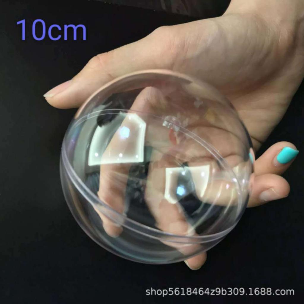 Christmas Baubles Highly Transparent Acrylic Hollow Baubles Festive Decoratives Gifts Creative Plastic Baubles Preserved Flower Hanging Baubles