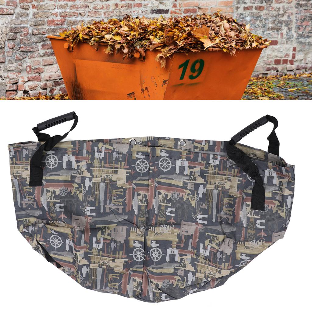 Garden Waste Bag Reusable Large Capacity Foldable Waterproof Dust Proof Lf Trash Container Bag for Yard Lawn