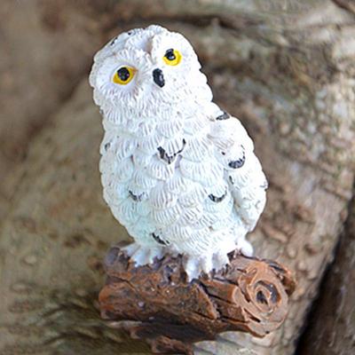 Miniatury figurky mini sovy Simulace zvířat Ptáci Krajina Bonsai Ozdoba Víla Zahrada Domů Zahrada Pryskyřice Řemeslná výzdoba
