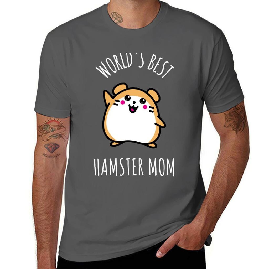 Hamster hamster mom TShirt Work Short Sleeve Cotton Top