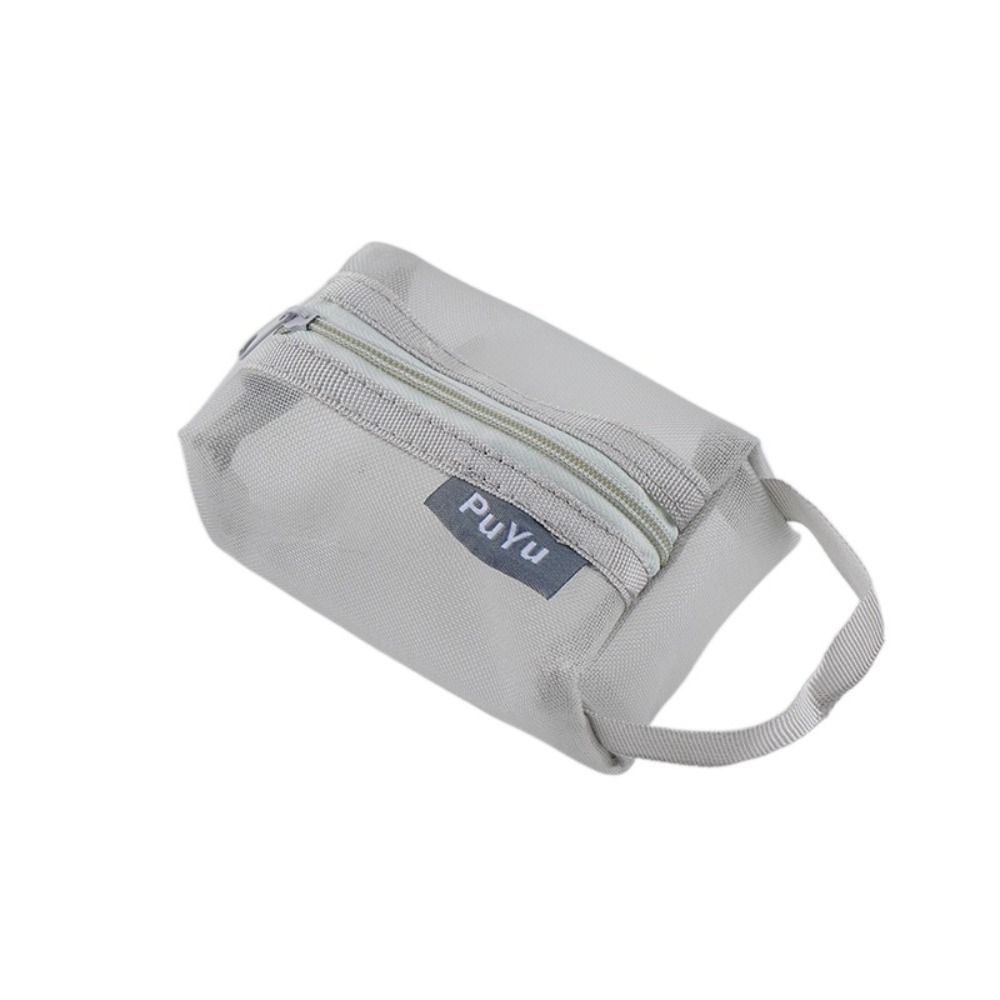 

Легкий квадратний сітчастий мішечок для зберігання, повітропроникна косметичка, багатоцільова канцелярська сумка сірий