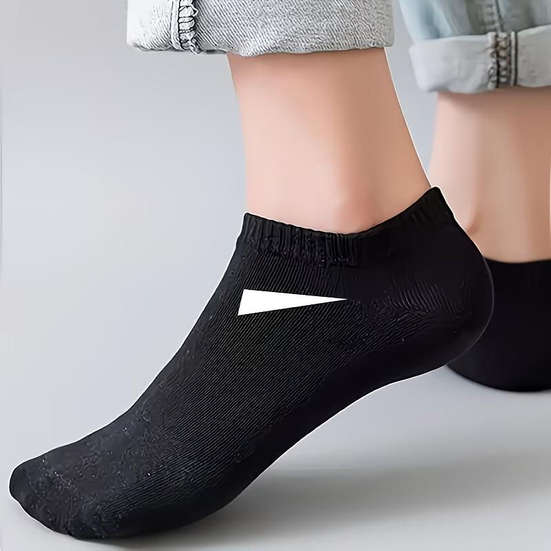 Women's Casual Solid Color Socks, Breathable, Comfortable, Anti-Sweat, Anti-Odor Low-Cut Ankle Socks, All-Season Women's Socks, Casual Socks