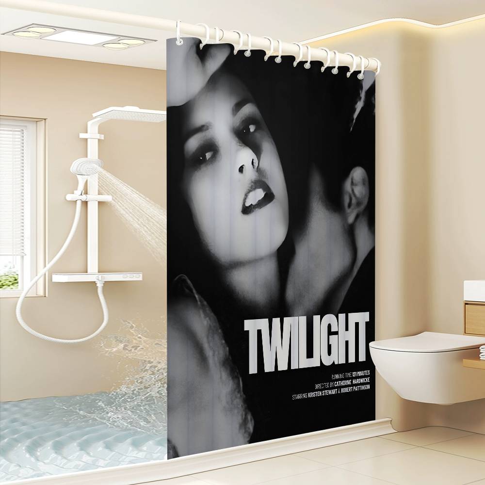Classic Movie Twiligh Funny And Creative Beach Shower Curtain Waterproof Polyester Bath Curtains For Bathroom Decorate With Hook