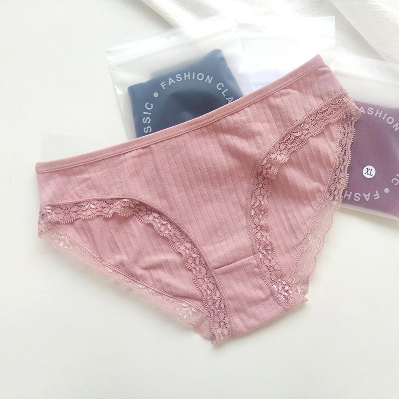 

Европейские и американские летние женские трусики-треугольники из чистого хлопка средней посадки, дышащие и сексуальные S