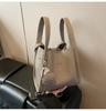 Summer Solid PU Large Capacity Women's Shoulder Bags Hot Sale Versatile Elegant Crossbody Bag Fashion Youth Vegetable Basket Bag