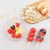 36 Pcs Disposable Bamboo Skewers Food Picks Buffet Cupcake Fruit Fork Party Cake Dessert Salad Vegetable Sticks Toothpick Tools
