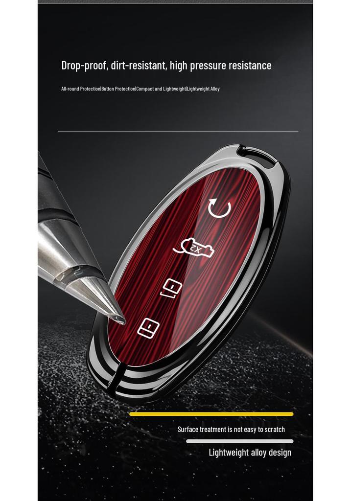 BYD Yangwang U8/U9 Car Key Case: Metal Shell & Buckle Set