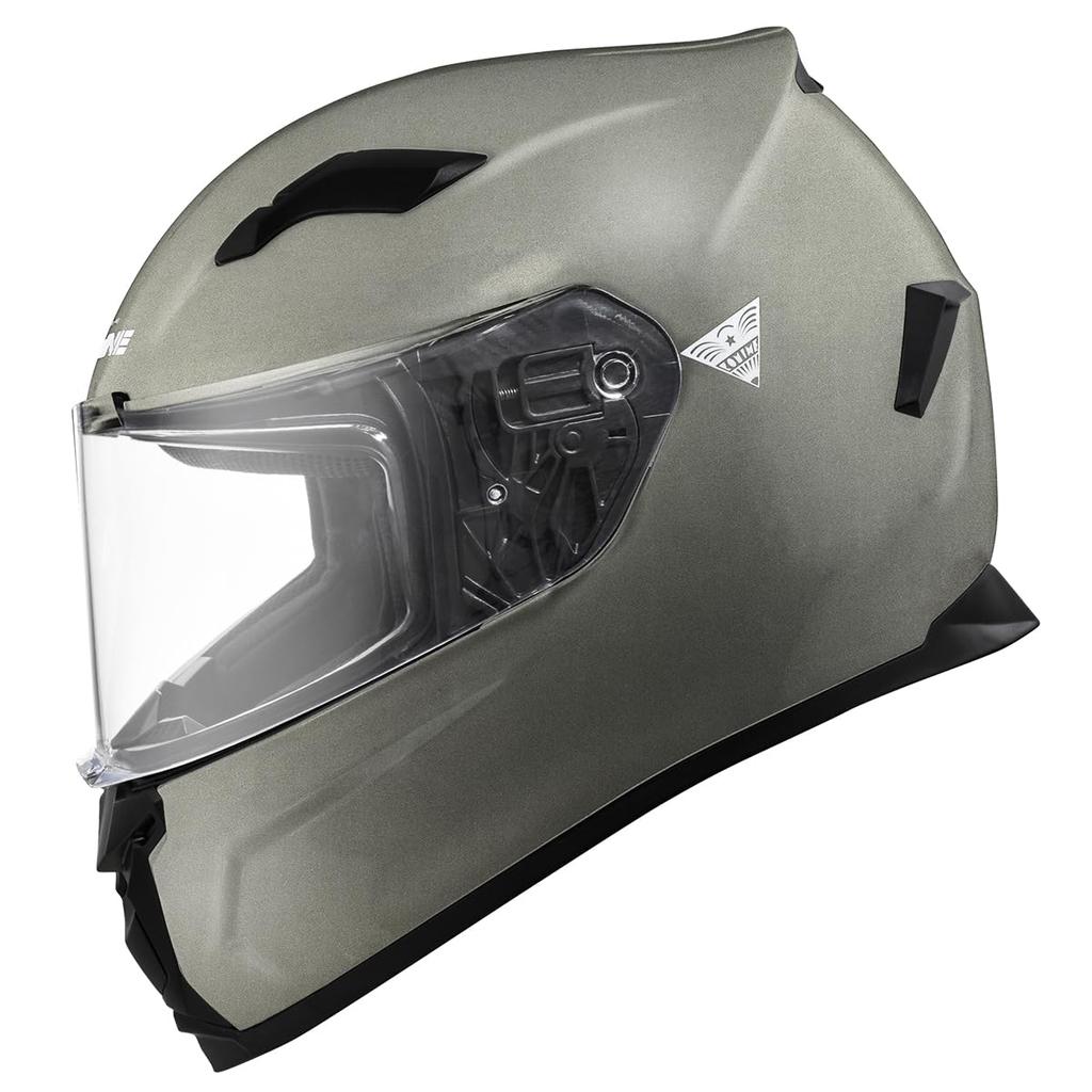 KOMINE FL Full Face Motorcycle Helmet Gunmetal XL HK-170
