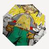 1pc Gangsta Outdoor Umbrella - Automatic Opening/Closing, Portable 3-Fold Design, 8-Rib Iron Frame - Perfect Gift for Fans, Travelers, Daily Use.