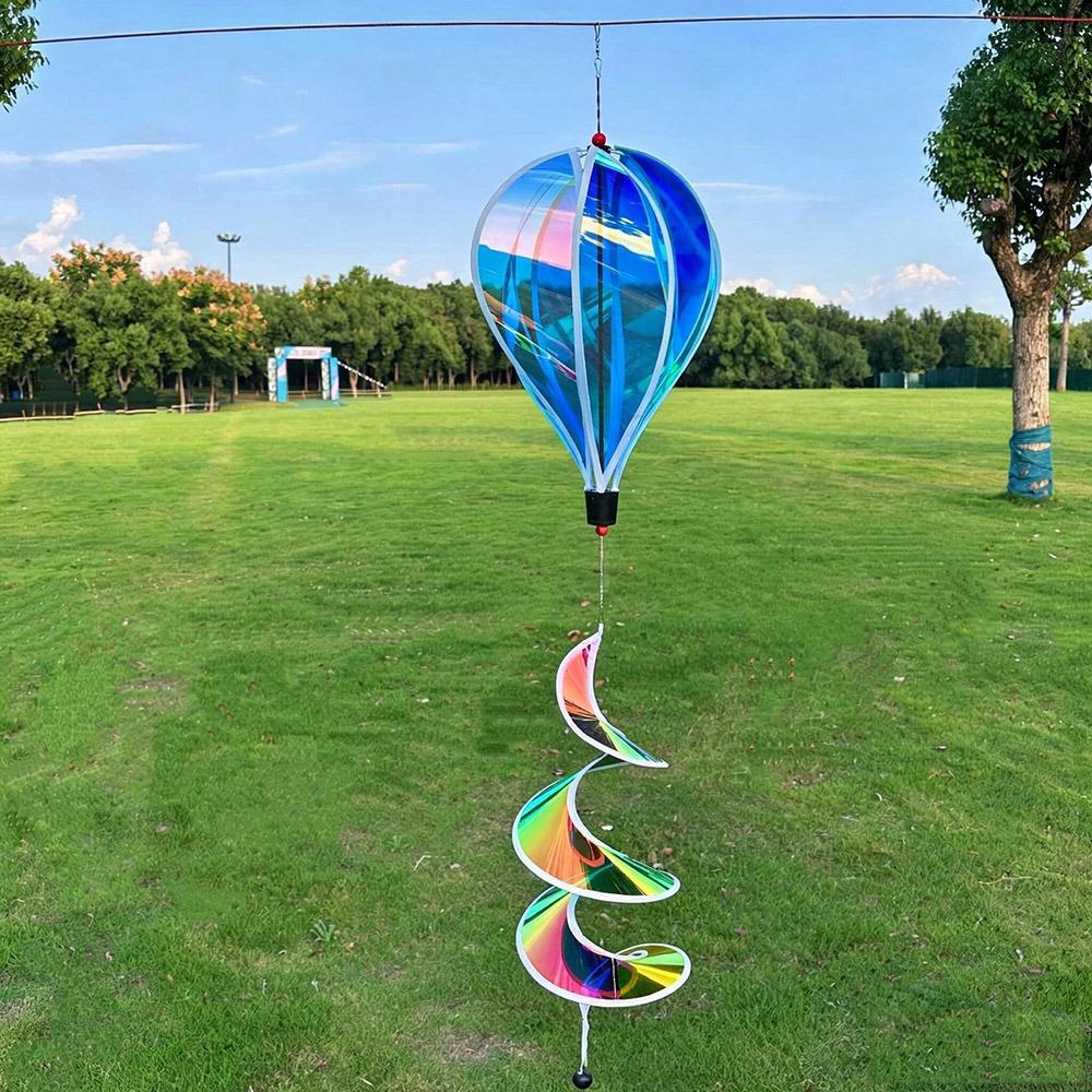 Rainbow Colors Hot Air Balloon Spinner Multistyles Striped Tie Dye Pinwheels Wind Spinner