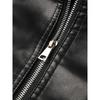 Giacca Invernale con Cappuccio in Ecopelle da Donna Taglie Forti Moda Slim Fit Caldo Cappotto