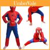 Fantástico Conjunto de Fantasia Infantil Estampado do Homem-Aranha Para Halloween e Festas