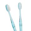 Toothpaste-free, Disposable Toothbrushes for Commercial Use, 28 Holes, 200 Brushes, Tapered Bristles, Clear Blue, for Oral Hygiene, Cleaning, and
