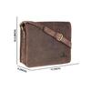 WildHorn Genuine Leather Messenger Bag for Men | Stylish Office Bag with Adjustable Strap | Fits 13” Laptop | 1-Year Warranty