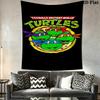 Teenage Mutant Ninja Turtles Artwork Tapestry Wallmounted Background Cloth Work Of Art Atmospheric Background Cloth Background Cloth