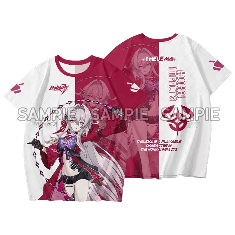 Popular Games Honkai Impact 3 T-shirt 3D Print Cosplay t shirts Fashion Harajuku Short Sleeve Crew Neck Y2k Tops Summer Clothing