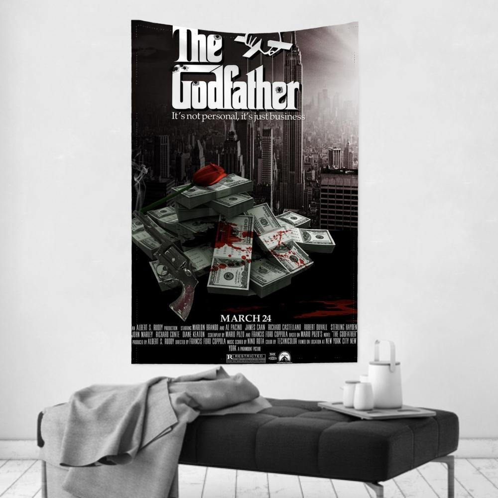 Classic US Gangster Movies The Tapestry Room Decor Wall GGodfather Cloth Party Hanging Background Room Decor Baby Room
