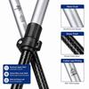 Zeroring Durable Aluminum Carbon Ski Poles Adjustable Resort Rental Snow Poles Manufacturer