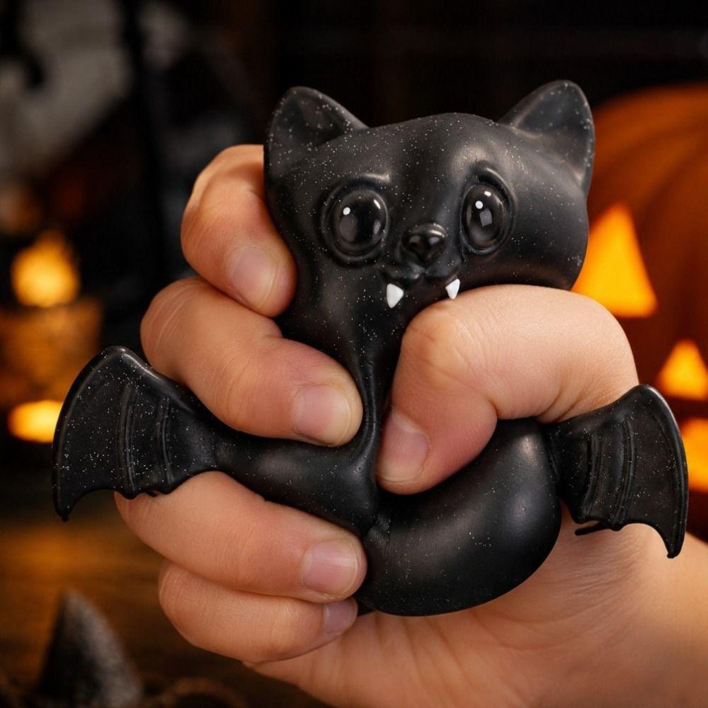 Stretchy Soft Stress Relief Toy Flour Filled Fidget Toy Bat Squishy Halloween Party