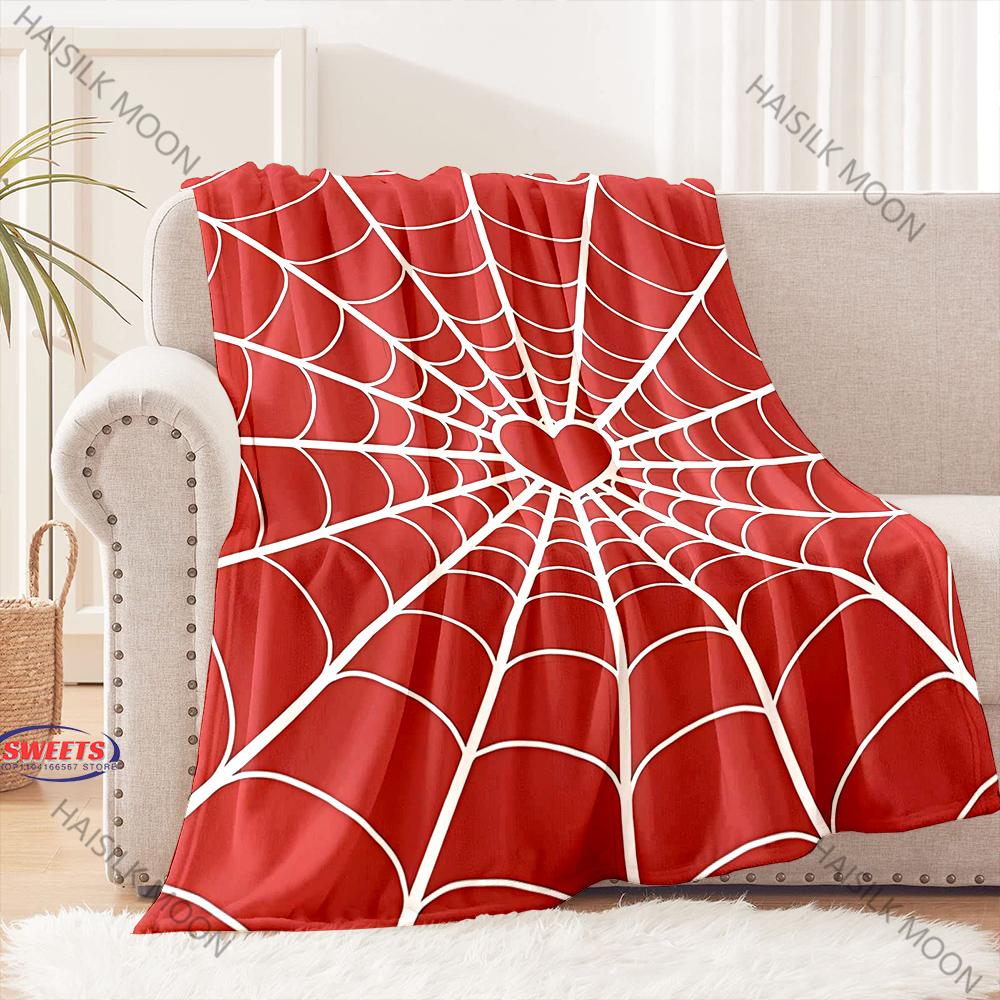 6 Sizes Flame Spider Soft Flannel Blanket for Home Bed Office, Special Birthday Christmas Gift for Son Husband, Machine Washable