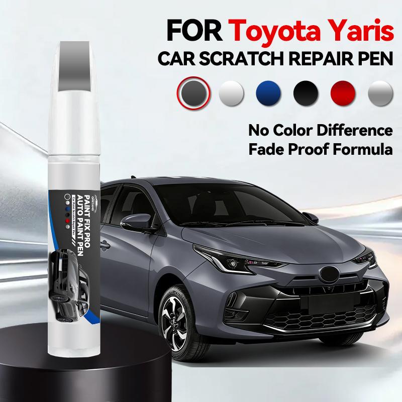 Für Toyota Yaris 1999-2025 XP90 XP130 XP210 Lackreparaturstift Ausbesserungsstift Kratzerentferner DIY Autozubehör Schwarz Weiß Grau Rot
