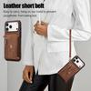 Business Zipper Cards Solt Wallet Leather Case For iPhone 17 Pro Max 16 Plus 15 14 13 12 11 17air 16E Bag Pocket Kickstand Cover
