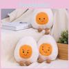 Adorable Cute Boiled Egg Plush Toy Soft Pp Cotton Stuffed Egg Doll For Kids