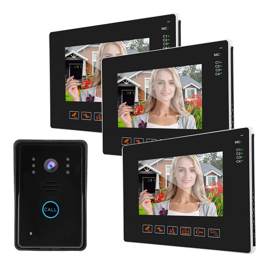 9in Wired Video Intercom Doorphone Doorbell Access System Door Camera