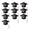 3D Graduation Cap Candy Dome Storage Box Plastic Treat Container for Graduation Party, Table Centerpiece Candy Holder
