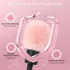 PhantAccy Pop Filter Wind Screen for Audio-Technica AT-2020 AT-2035 AT-2040 AT-2050 ATR2500 ATR2500X AT-4040 Microphones Pink Fur Noise Reduction