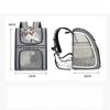 Cat Outing Backpack Breathable Portable Pet Folding Bag Large Capacity  Side-opening Foldable Pet Backpack Puppy 6kg
