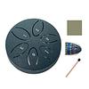 Steel Tongue Drum for Kids 3 Inches 6 Notes Mini Rain Drums Outside Rain Music Maker with Mallets And Music Book for Garden Camping Meditation Yoga