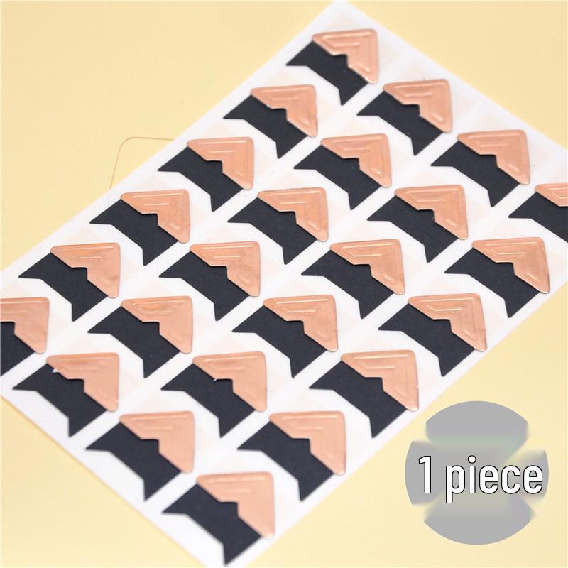 Korean Retro Kraft Paper Photo Corner Stickers, DIY Colorful Album Accessories for Baby Albums