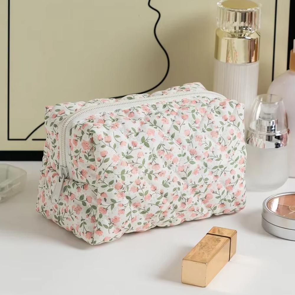 Floral Printed Lipstick Storage Makeup Bag Women's Cosmetic Bag Beauty Organizer Case Travel Makeup Pouch Toiletry Organizer
